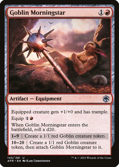 MTG Goblin Morningstar AFR 145 Regular Nonfoil