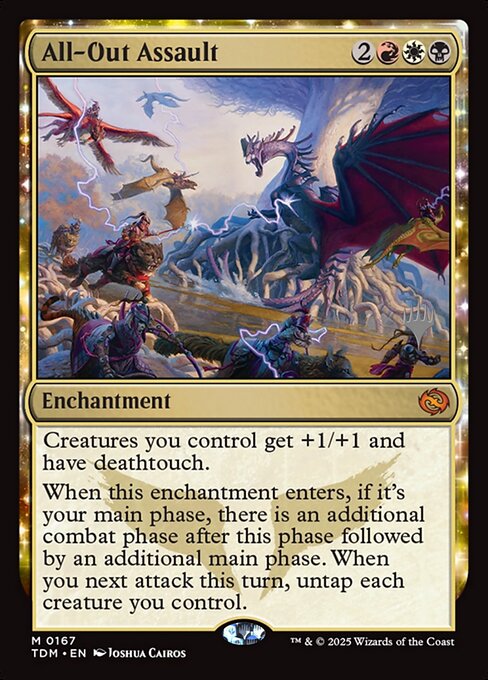 MTG All-Out Assault PTDM 167p Promo Pack Foil