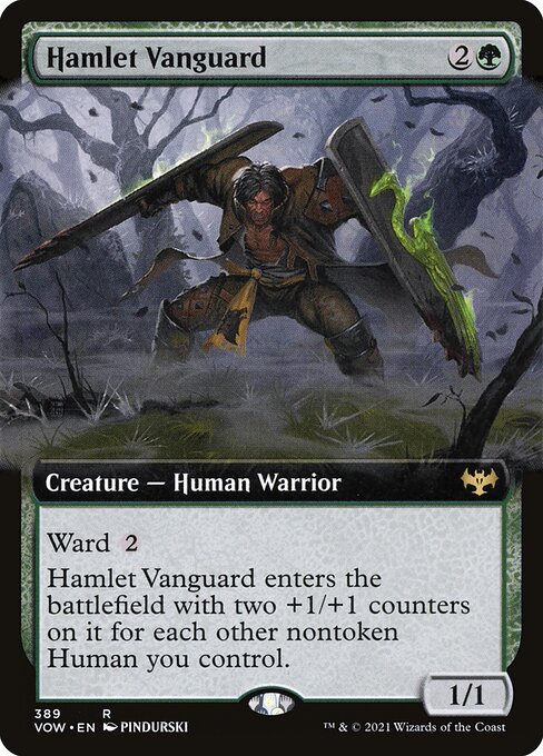 MTG Hamlet Vanguard VOW 389 Extended Art Nonfoil front