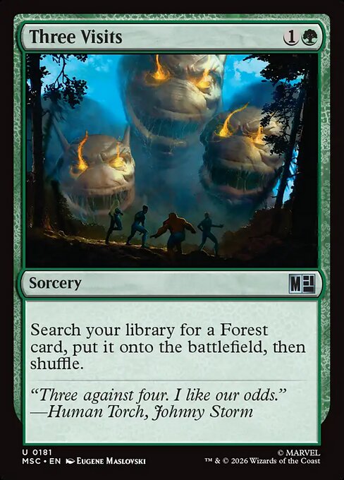 MTG Three Visits MSC 181 Regular Surge Foil