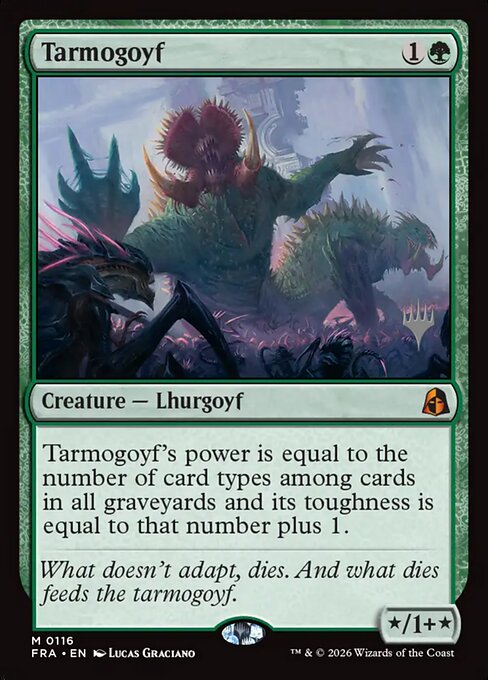 MTG Tarmogoyf PFRA 116P Promo Pack Nonfoil front
