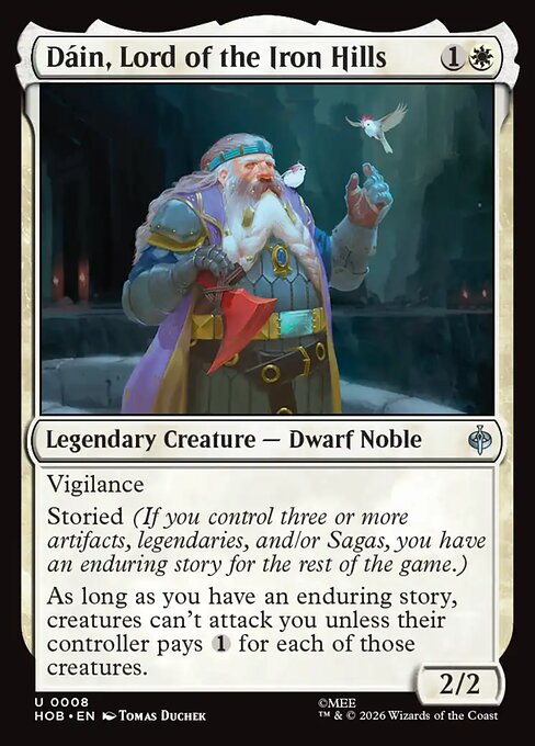 MTG Dáin, Lord of the Iron Hills HOB 008 Regular Nonfoil