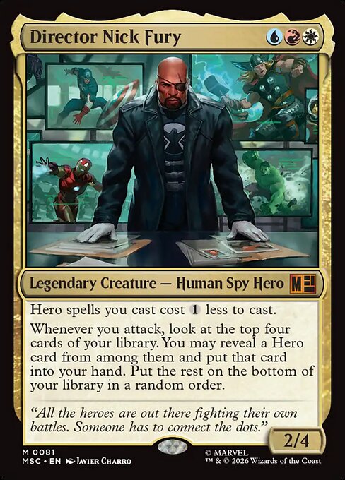 MTG Director Nick Fury MSC 081 Regular Surge Foil
