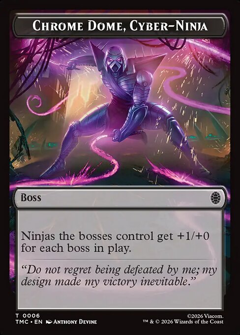 MTG Chrome Dome, Cyber-Ninja Token TMC 006 Token Nonfoil