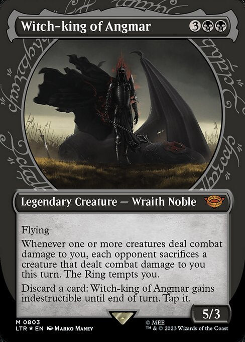 MTG Witch-king of Angmar LTR 803 Borderless Surge Foil