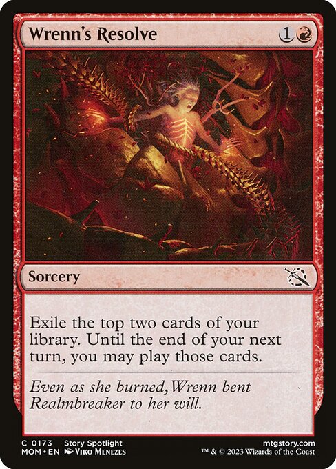 MTG Wrenn's Resolve MOM 173 Regular Nonfoil
