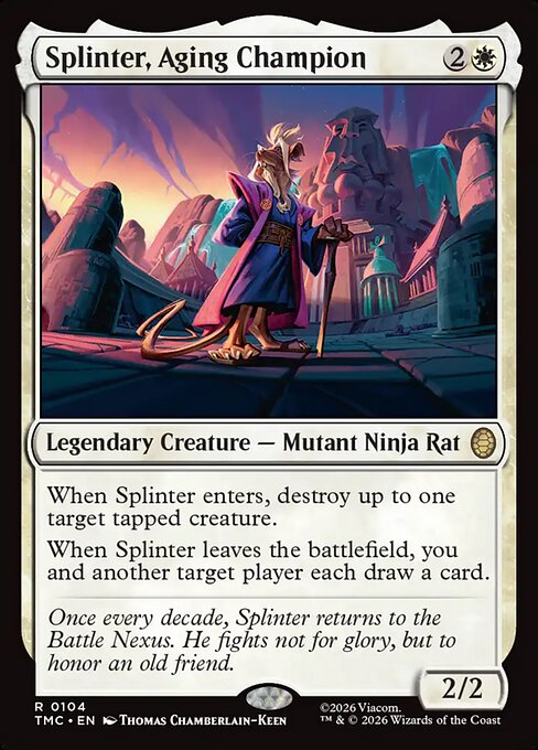 MTG Splinter, Aging Champion TMC 104 Turtle Team-Up Nonfoil