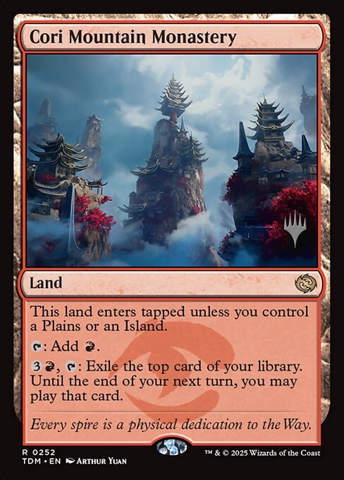 MTG Cori Mountain Monastery PTDM 252p Promo Pack Foil