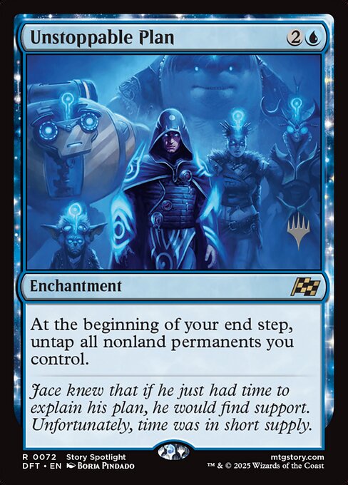 MTG Unstoppable Plan PDFT 072p Promo Pack Foil