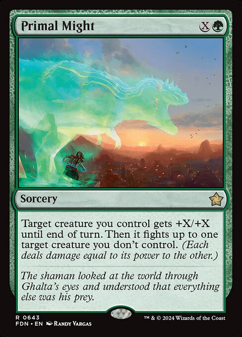 MTG Primal Might FDN 643 Starter Collection Nonfoil