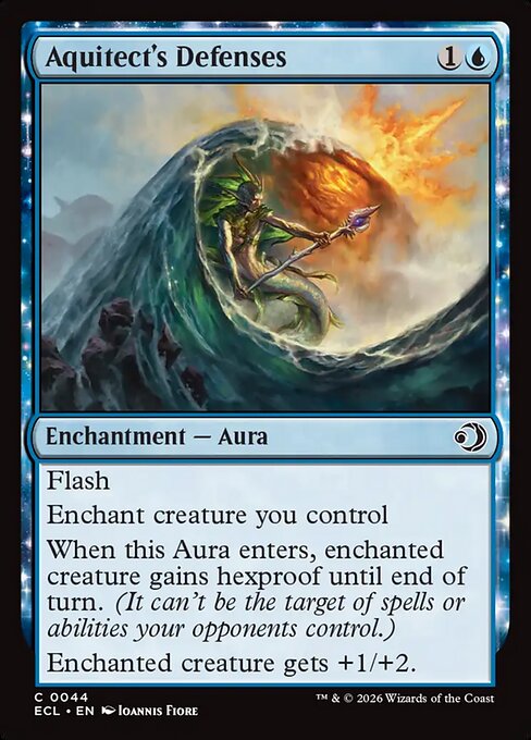 MTG Aquitect's Defenses ECL 044 Regular Foil