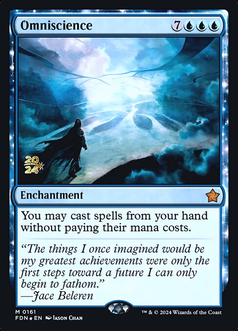 MTG Omniscience PFDN 161s Prerelease Foil