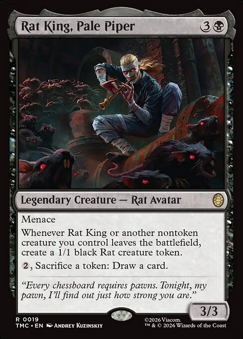 MTG Rat King, Pale Piper TMC 019 Regular Nonfoil