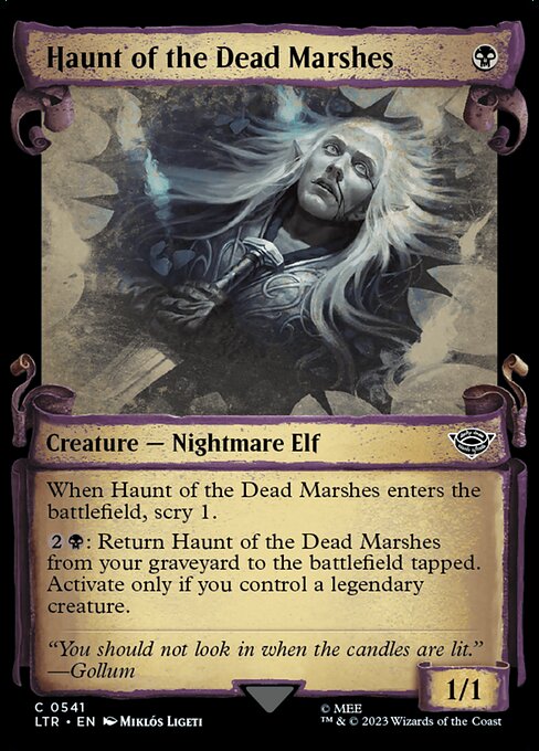 MTG Haunt of the Dead Marshes LTR 541 Showcase Scrolls of Middle-earth Nonfoil