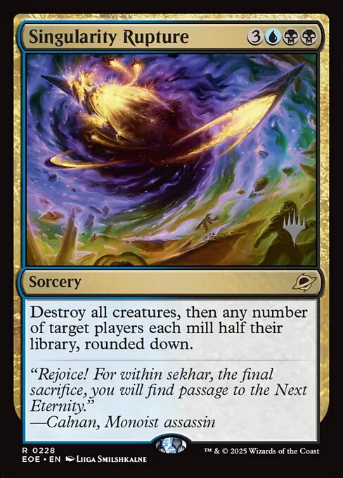 MTG Singularity Rupture PEOE 228p Promo Pack Foil
