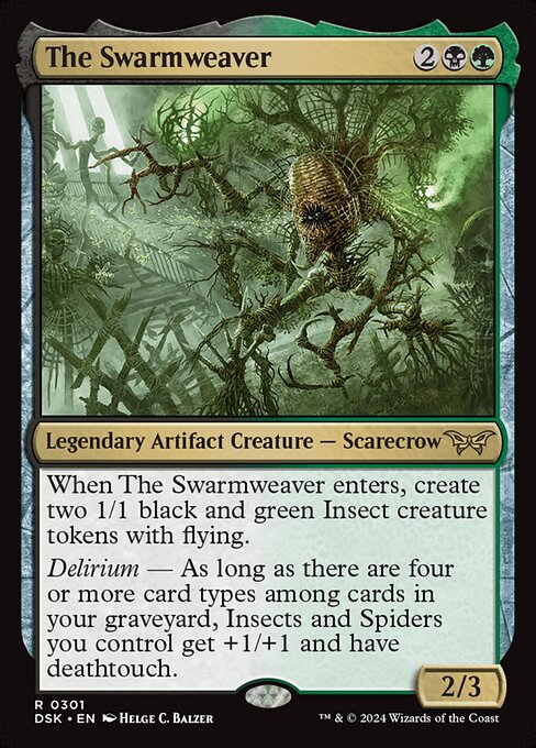 MTG The Swarmweaver DSK 301 Lurking Evil Foil
