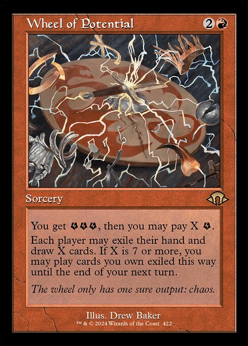 MTG Wheel of Potential MH3 422 Retro Frame Foil