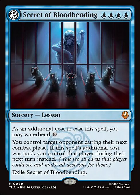 MTG Secret of Bloodbending TLA 069 Regular Foil