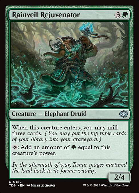 MTG Rainveil Rejuvenator TDM 152 Regular Nonfoil
