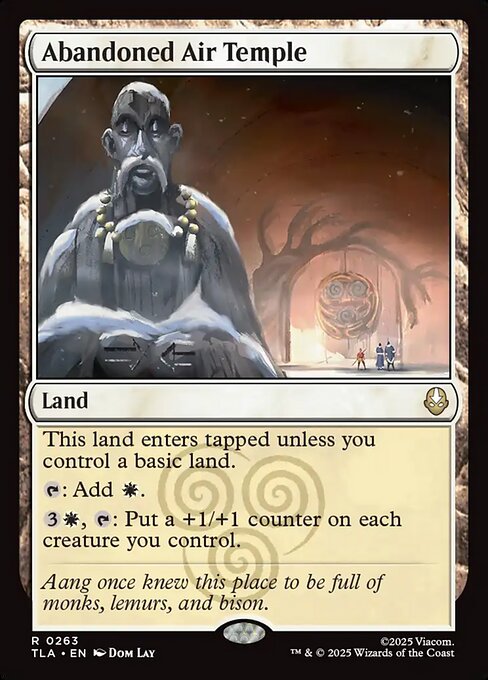 MTG Abandoned Air Temple TLA 263 Regular Nonfoil