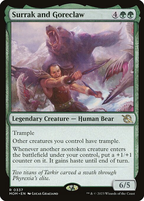 MTG Surrak and Goreclaw MOM 337 Jumpstart Foil