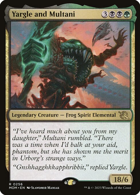 MTG Yargle and Multani MOM 256 Regular Foil