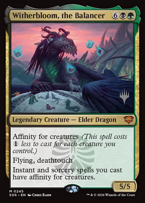 MTG Witherbloom, the Balancer PSOS 245P Promo Pack Foil