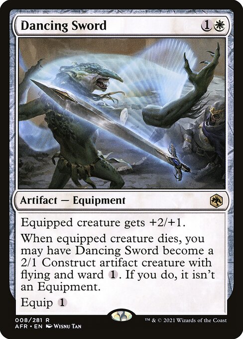MTG Dancing Sword AFR 008 Regular Foil