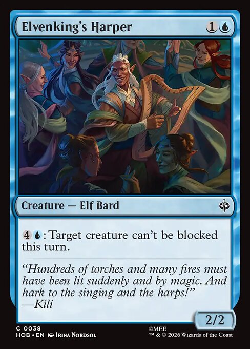 MTG Elvenking's Harper HOB 038 Regular Nonfoil