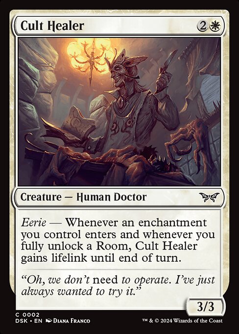 MTG Cult Healer DSK 002 Regular Foil