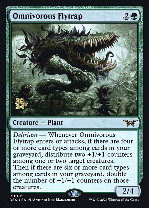 MTG Omnivorous Flytrap PDSK 192s Prerelease Foil
