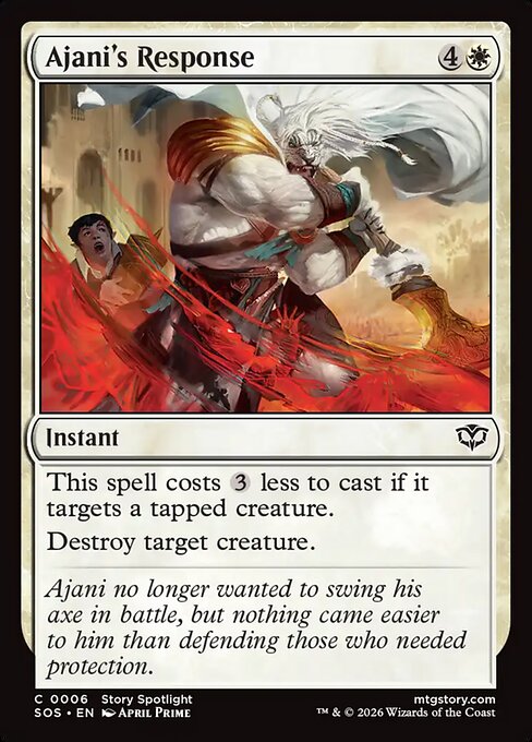 MTG Ajani's Response SOS 006 Regular Foil
