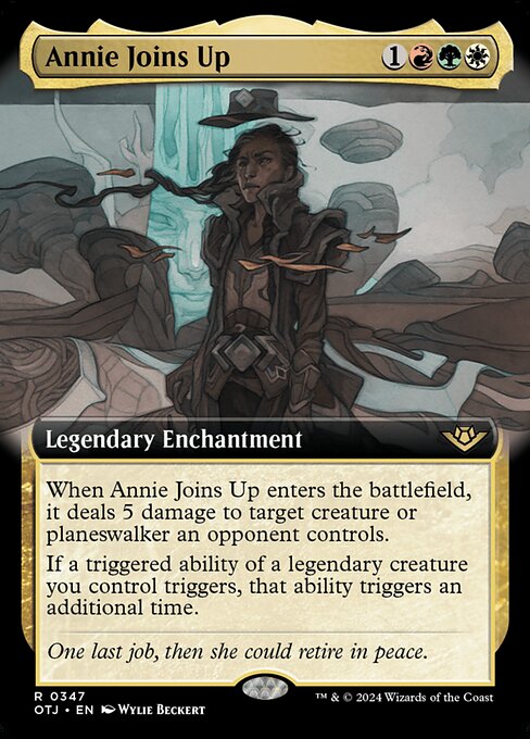 MTG Annie Joins Up OTJ 347 Extended Art Foil