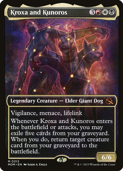 MTG Kroxa and Kunoros MOM 312 Planar Showcase Nonfoil