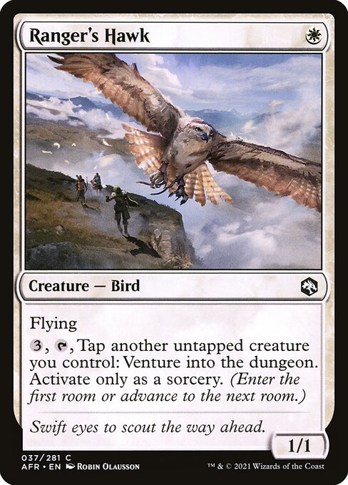 MTG Ranger's Hawk AFR 037 Regular Foil