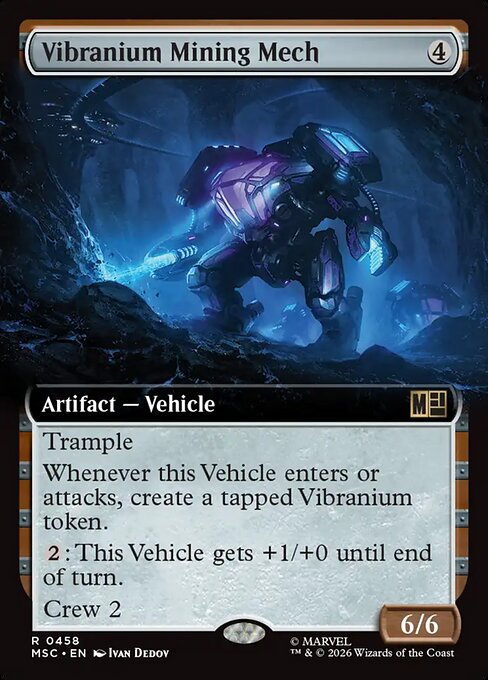 MTG Vibranium Mining Mech MSC 458 Extended Art Nonfoil