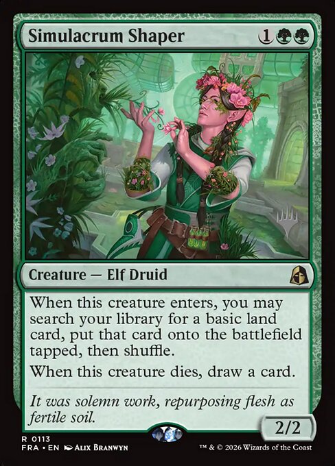 MTG Simulacrum Shaper PFRA 113P Promo Pack Nonfoil front