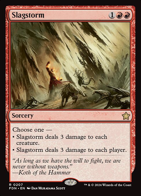 MTG Slagstorm FDN 207 Regular Foil