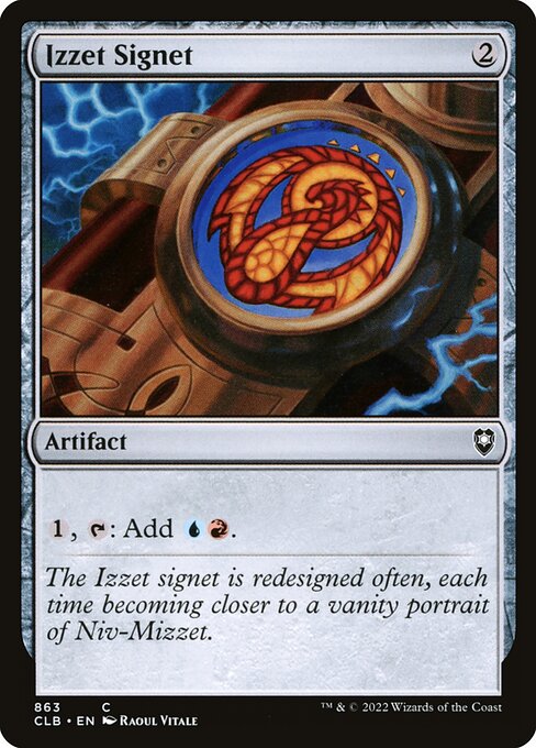 MTG Izzet Signet CLB 863 Commander Deck Nonfoil