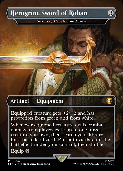 MTG Sword of Hearth and Home LTC 354 Showcase Ring Nonfoil