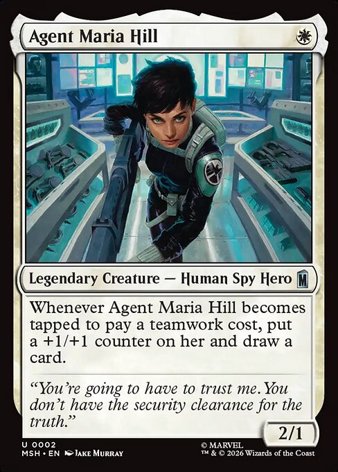 MTG Agent Maria Hill MSH 002 Regular Nonfoil