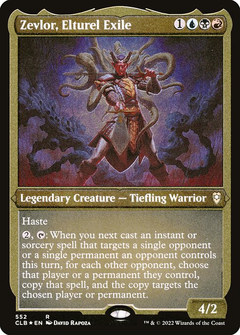 MTG Zevlor, Elturel Exile CLB 552 Foil Etched Frame Etched