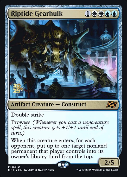 MTG Riptide Gearhulk PDFT 219s Prerelease Foil