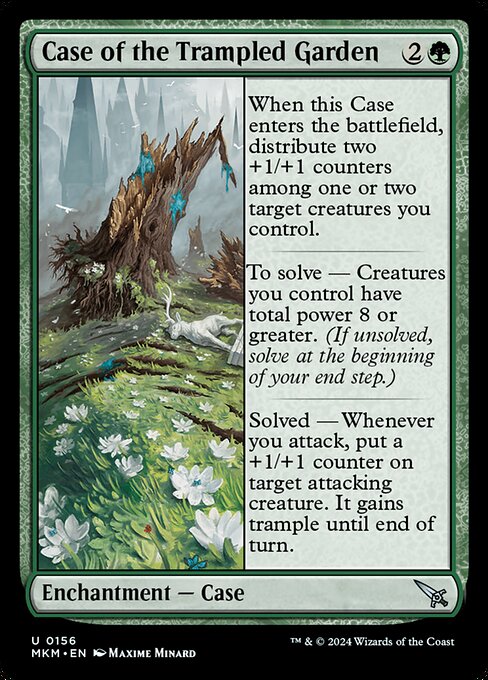 MTG Case of the Trampled Garden MKM 156 Regular Foil