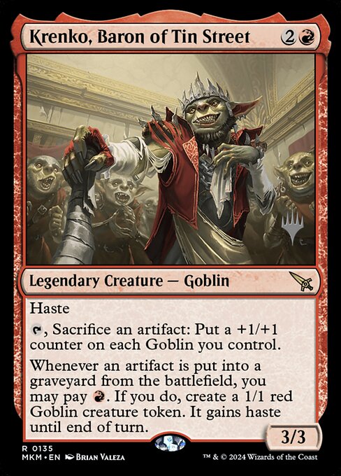 MTG Krenko, Baron of Tin Street PMKM 135p Promo Pack Nonfoil