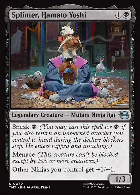 MTG Splinter, Hamato Yoshi TMT 079 Regular Foil