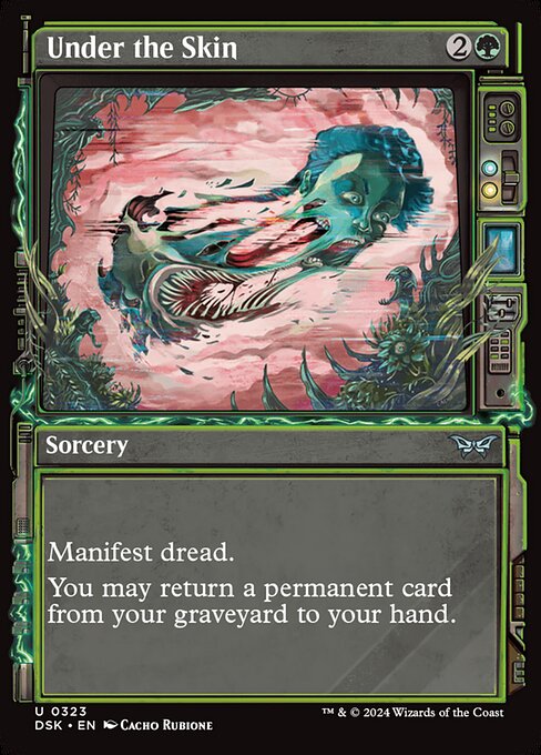 MTG Under the Skin DSK 323 Paranormal Frame Foil