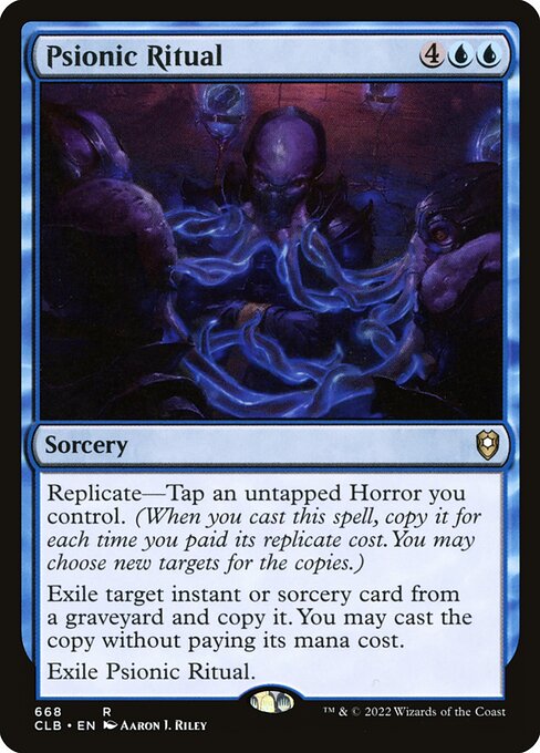 MTG Psionic Ritual CLB 668 Commander Deck Nonfoil