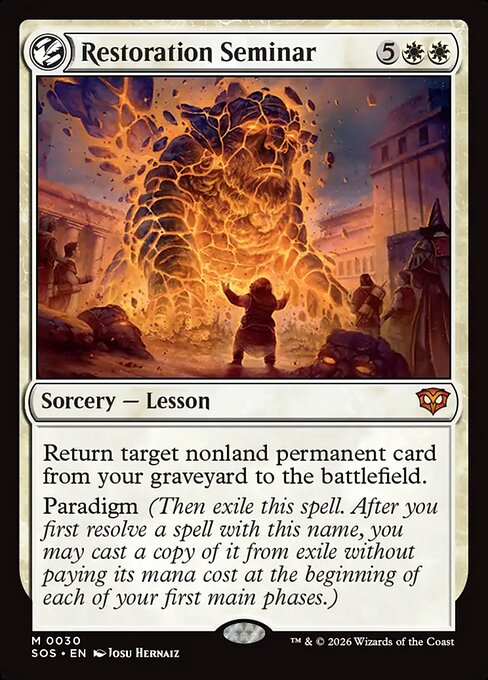 MTG Restoration Seminar SOS 030 Regular Nonfoil