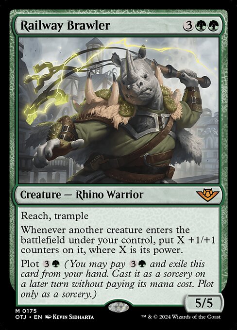 MTG Railway Brawler OTJ 175 Regular Foil